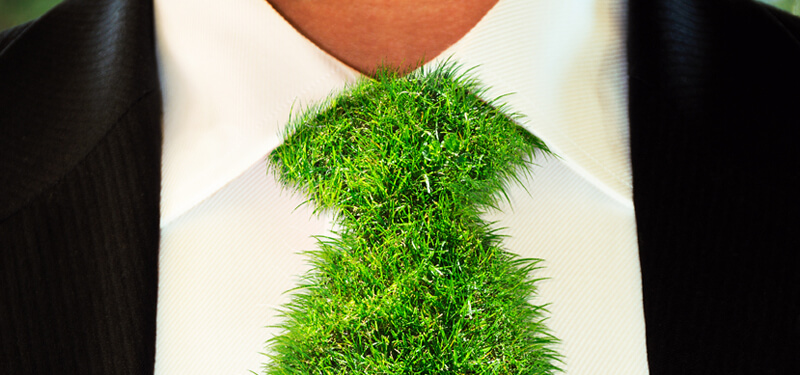 Green Grass Tie - Sustainability