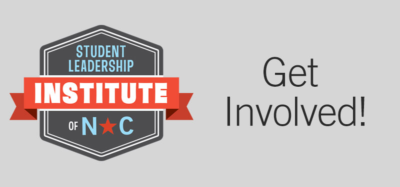 Student Leadership Institute of NC - Get Involved! Graphic
