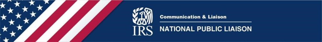 IRS Communication & Liaison - National Public Liaison Header Graphic
