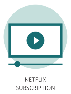 foundation-netflix-with-text Circle Icon with Video Play Screen on Computer - Netflix Subscription