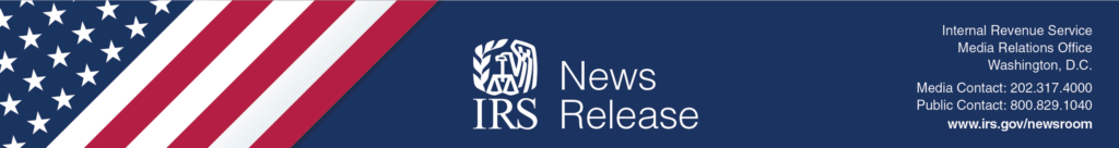 IRS News Release Header Image