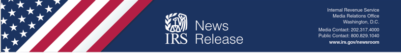 IRS News Release Header Image