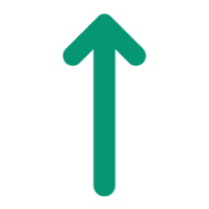 Teal Up Arrow Icon