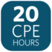20 CPE Hours Icon - Navy Color