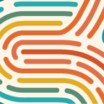Colorful thumbprint background graphic