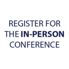 Register for the in-person conference graphic