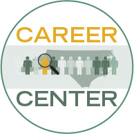 Career Center Circle Icon Graphic