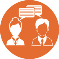 engagement-KPP Key Person Program Graphic Icon - Orange