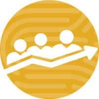 yellow learning circle icon learning and development yellow circle icon