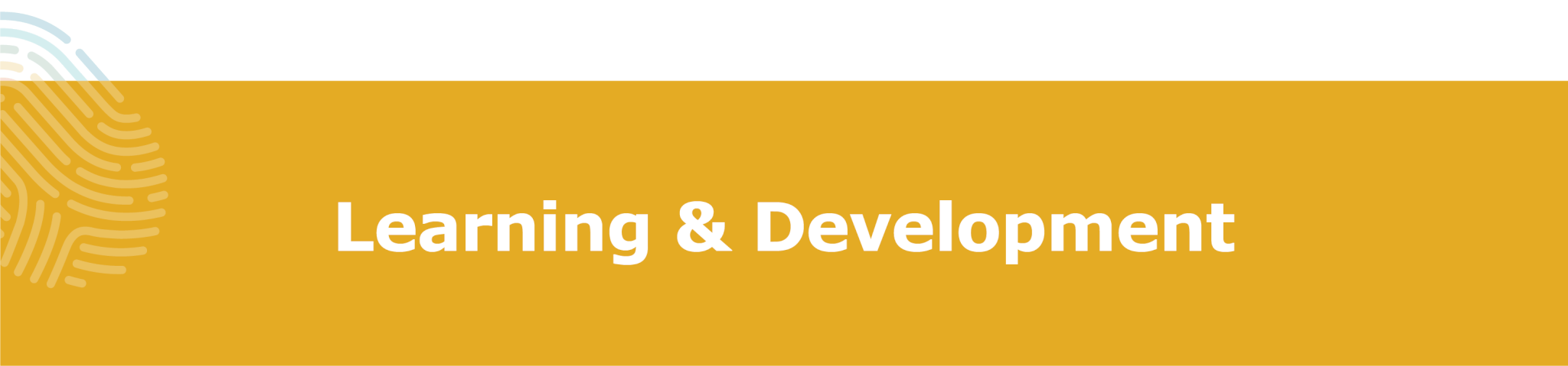 Learning and Development Header Graphic