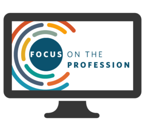 Focus on the Profession laptop graphic