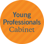 Young Professionals Cabinet Orange Circle Icon
