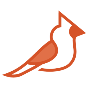 red cardinal bird graphic
