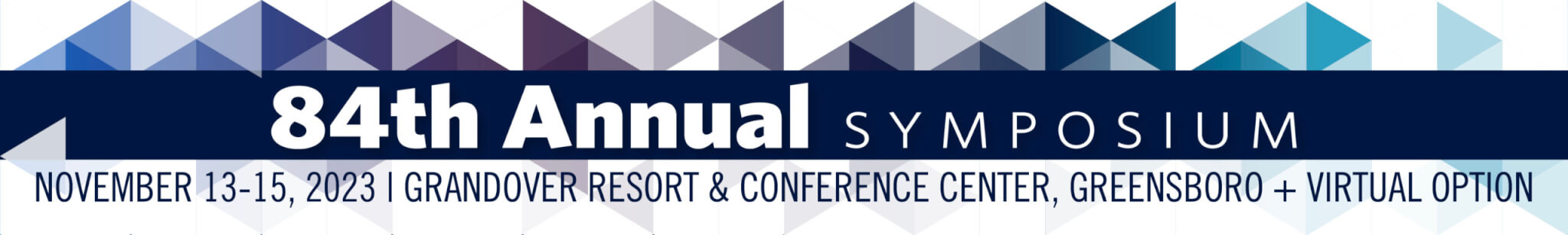 84th Annual Symposium Header Title Graphic