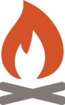 campfire-1 Graphic asset - fire burning over logs
