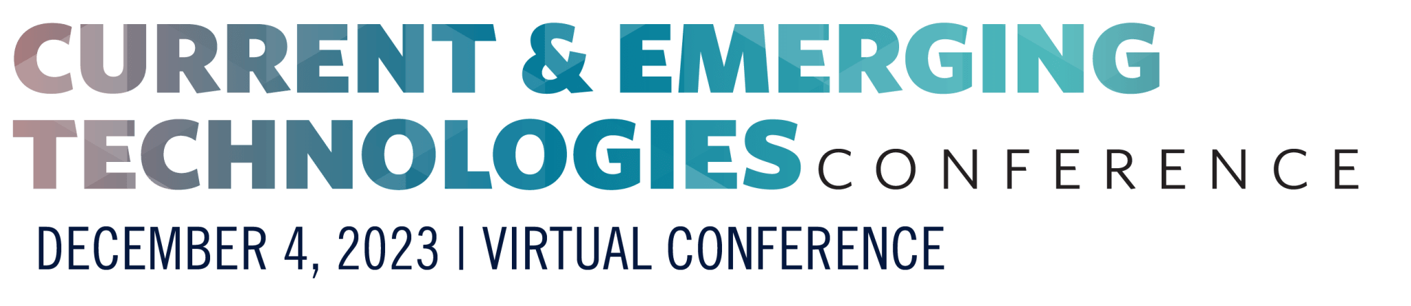 Current and Emerging Technology Conference Header Title Graphic Asset