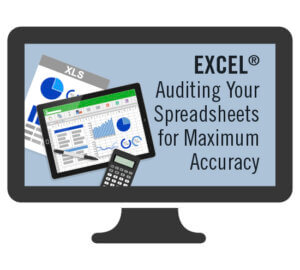 Excel Auditing Spreadsheets Monitor Image