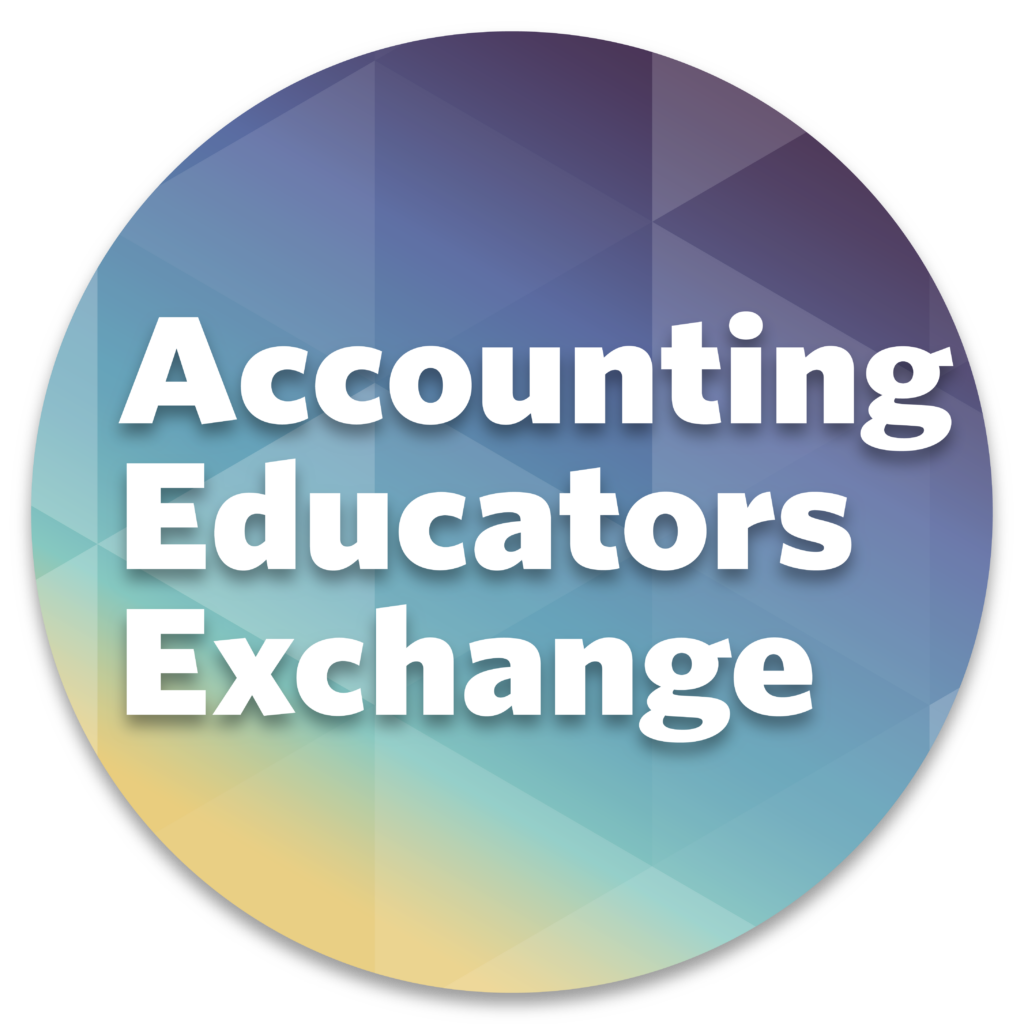 Accounting Educators Exchange Circle Graphic Icon