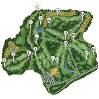 golf map Grandover Resort Golf Course Map
